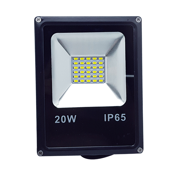 LED FLOODLIGHT BLACK SMD 20 W-WHITE